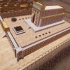 3D Side View of Solomon's Temple with Walls - Image 2